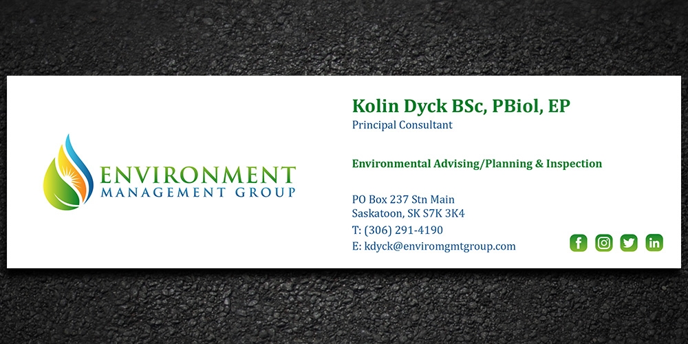 Environment Management Group logo design by Gelotine