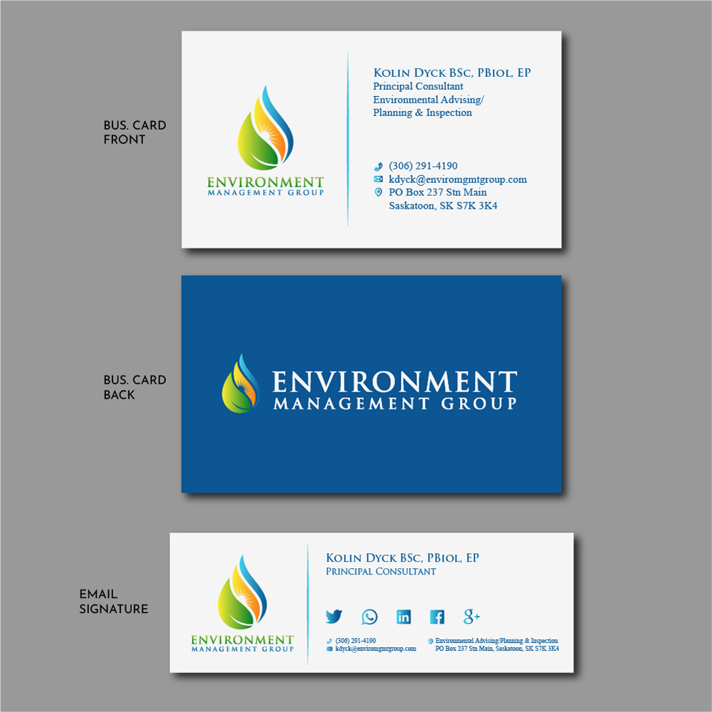 Environment Management Group logo design by SOLARFLARE