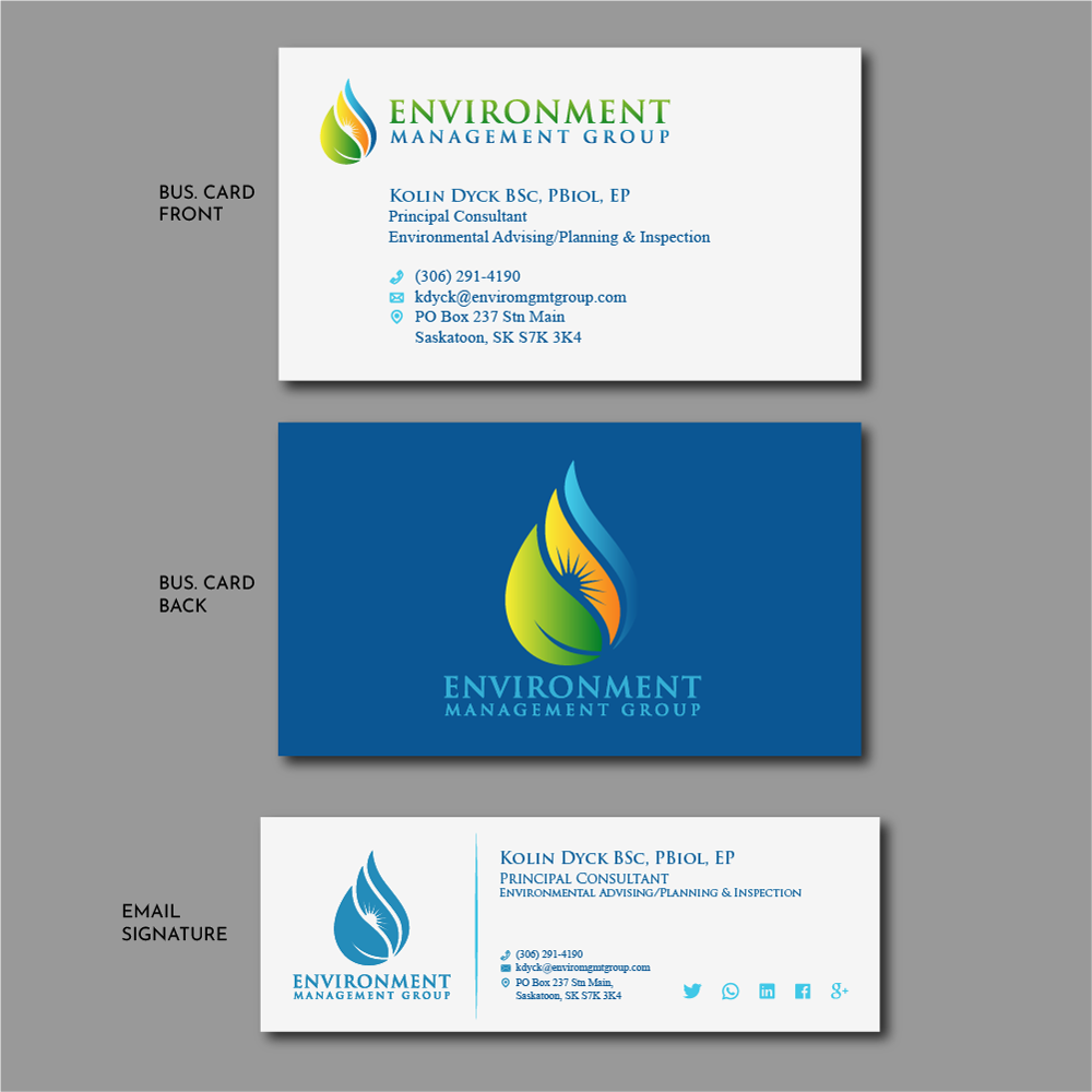 Environment Management Group logo design by SOLARFLARE