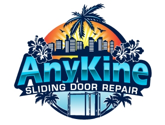 AnyKine Sliding Door Repair  logo design by AamirKhan