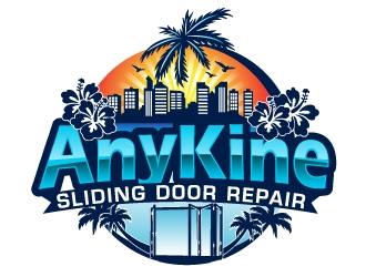 AnyKine Sliding Door Repair  logo design by AamirKhan