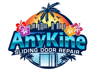 AnyKine Sliding Door Repair  logo design by AamirKhan