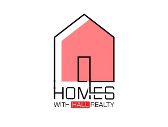 Homes with Hall Realty logo design by forevera