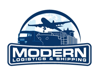 MODERN LOGISTICS & SHIPPING logo design by KDesigns