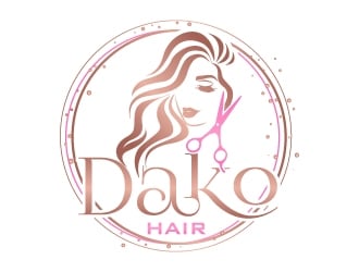 DaKo Hair logo design by uttam