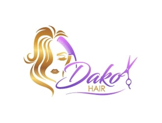 DaKo Hair logo design by uttam