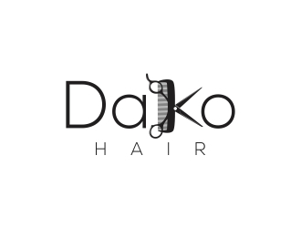 DaKo Hair logo design by rokenrol