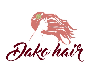 DaKo Hair logo design by AamirKhan