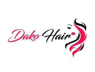 DaKo Hair logo design by AamirKhan