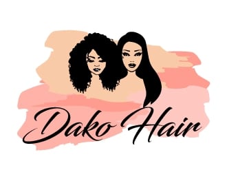 DaKo Hair logo design by AamirKhan