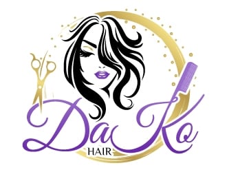 DaKo Hair logo design by uttam