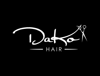 DaKo Hair logo design by Lafayate