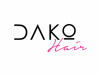 DaKo Hair logo design by Lafayate