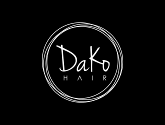 DaKo Hair logo design by Lafayate