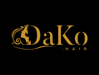 DaKo Hair logo design by Mahrein