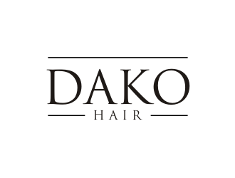 DaKo Hair logo design by Barkah