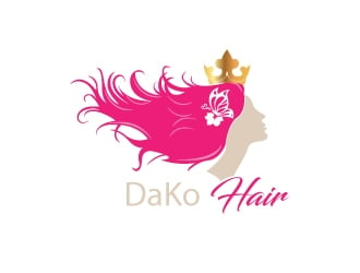 DaKo Hair logo design by drifelm