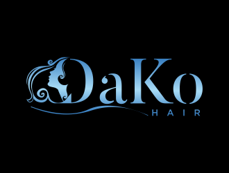 DaKo Hair logo design by Mahrein