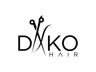 DaKo Hair logo design by pel4ngi