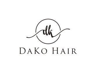 DaKo Hair logo design by blessings