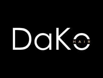 DaKo Hair logo design by maserik