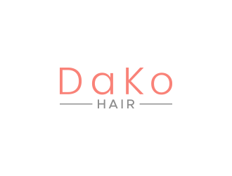 DaKo Hair logo design by lexipej