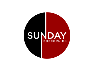 Sunday Popcorn Co. logo design by p0peye