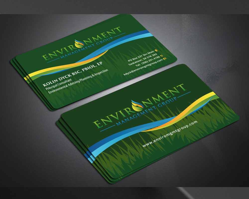 Environment Management Group logo design by PANTONE