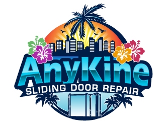 AnyKine Sliding Door Repair  logo design by AamirKhan