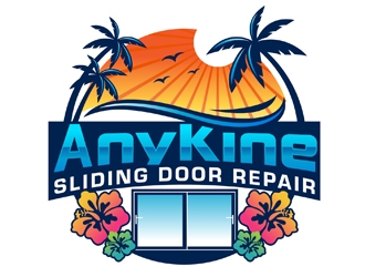 AnyKine Sliding Door Repair  logo design by DreamLogoDesign