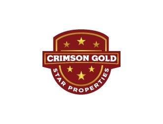 Crimson Gold Star Properties logo design by Webphixo