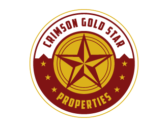 Crimson Gold Star Properties logo design by Ultimatum