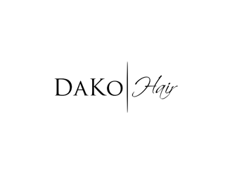 DaKo Hair logo design by alby