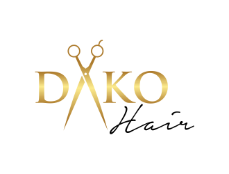 DaKo Hair logo design by ammad