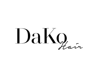 DaKo Hair logo design by BrainStorming