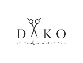 DaKo Hair logo design by wongndeso