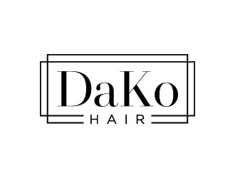 DaKo Hair logo design by BrainStorming