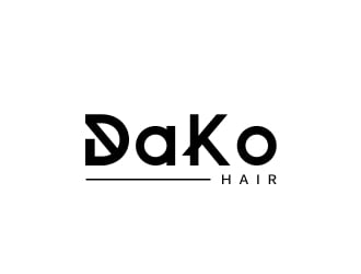 DaKo Hair logo design by Louseven