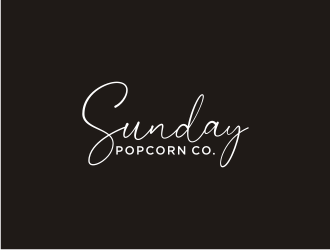 Sunday Popcorn Co. logo design by bricton