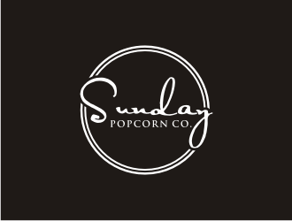 Sunday Popcorn Co. logo design by bricton