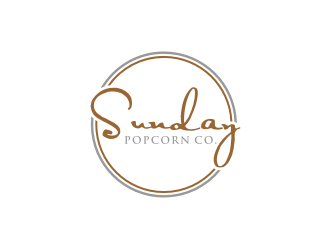 Sunday Popcorn Co. logo design by bricton