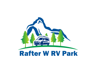 Rafter W RV Park logo design by Greenlight