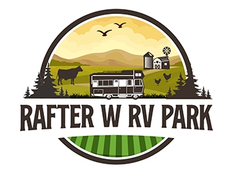 Rafter W RV Park logo design by PrimalGraphics