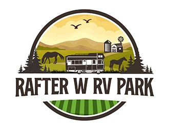 Rafter W RV Park logo design by PrimalGraphics