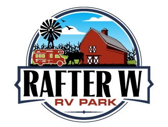 Rafter W RV Park logo design by AamirKhan