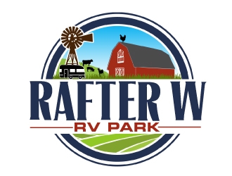 Rafter W RV Park logo design by AamirKhan