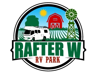 Rafter W RV Park logo design by AamirKhan