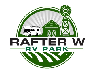 Rafter W RV Park logo design by AamirKhan