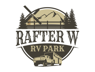 Rafter W RV Park logo design by Kruger