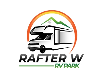 Rafter W RV Park logo design by mawanmalvin